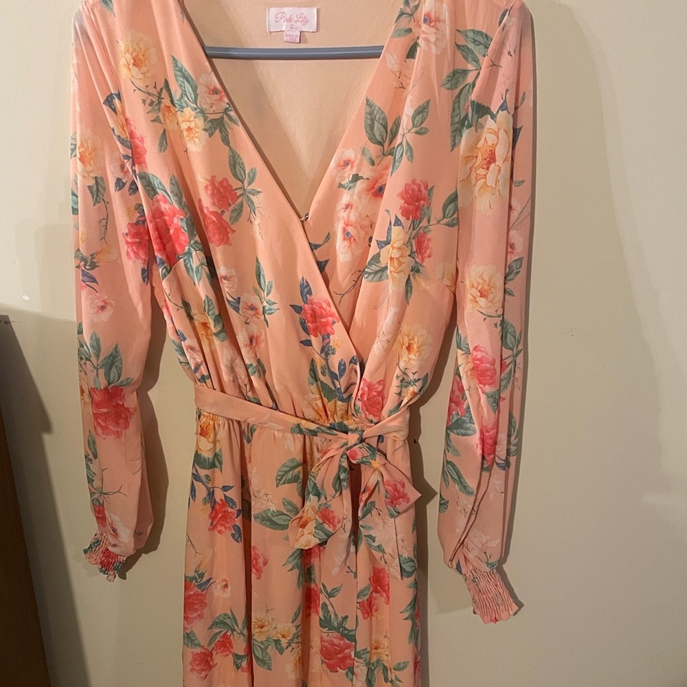 Pinky Lily Floral Maxi Dress